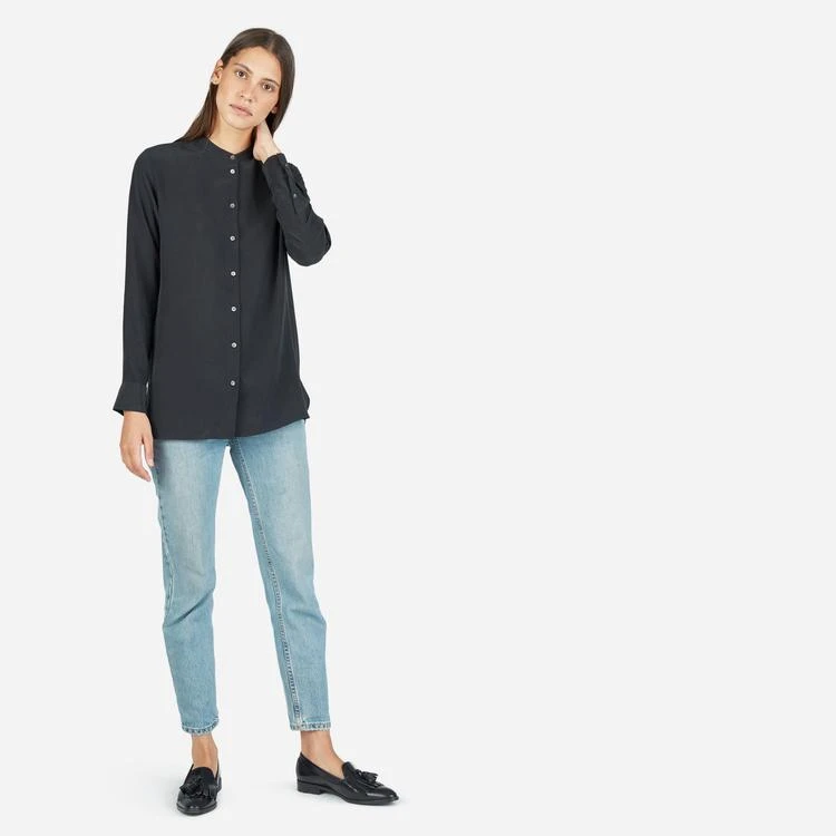 商品Everlane|宽松式无领真丝衬衣,价格¥361,第1张图片