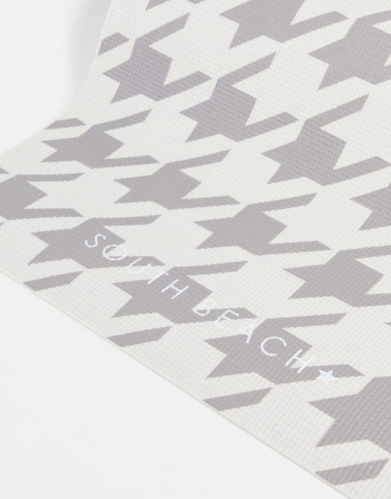 商品South Beach|South Beach houndstooth print yoga mat,价格¥101,第3张图片详细描述