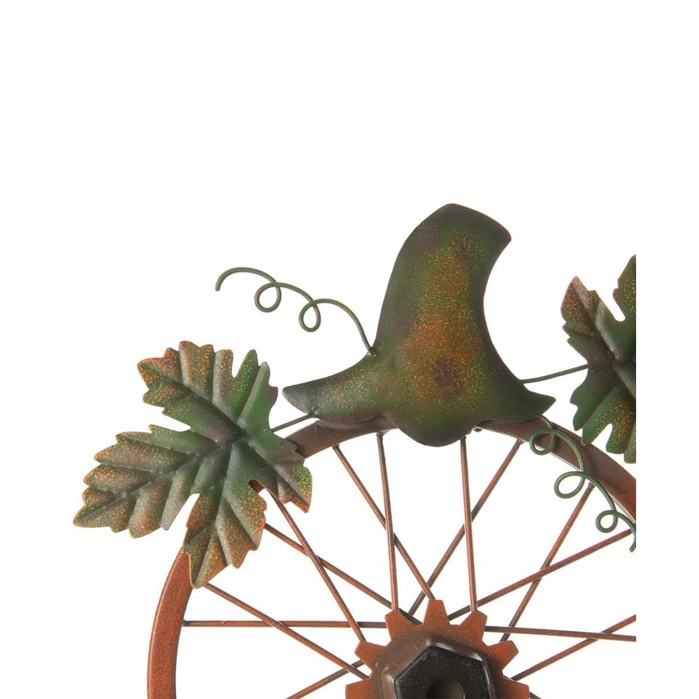 商品Glitzhome|Fall Metal Bicycle Wheel Pumpkin Porch Decor, 33.75'',价格¥365,第3张图片详细描述