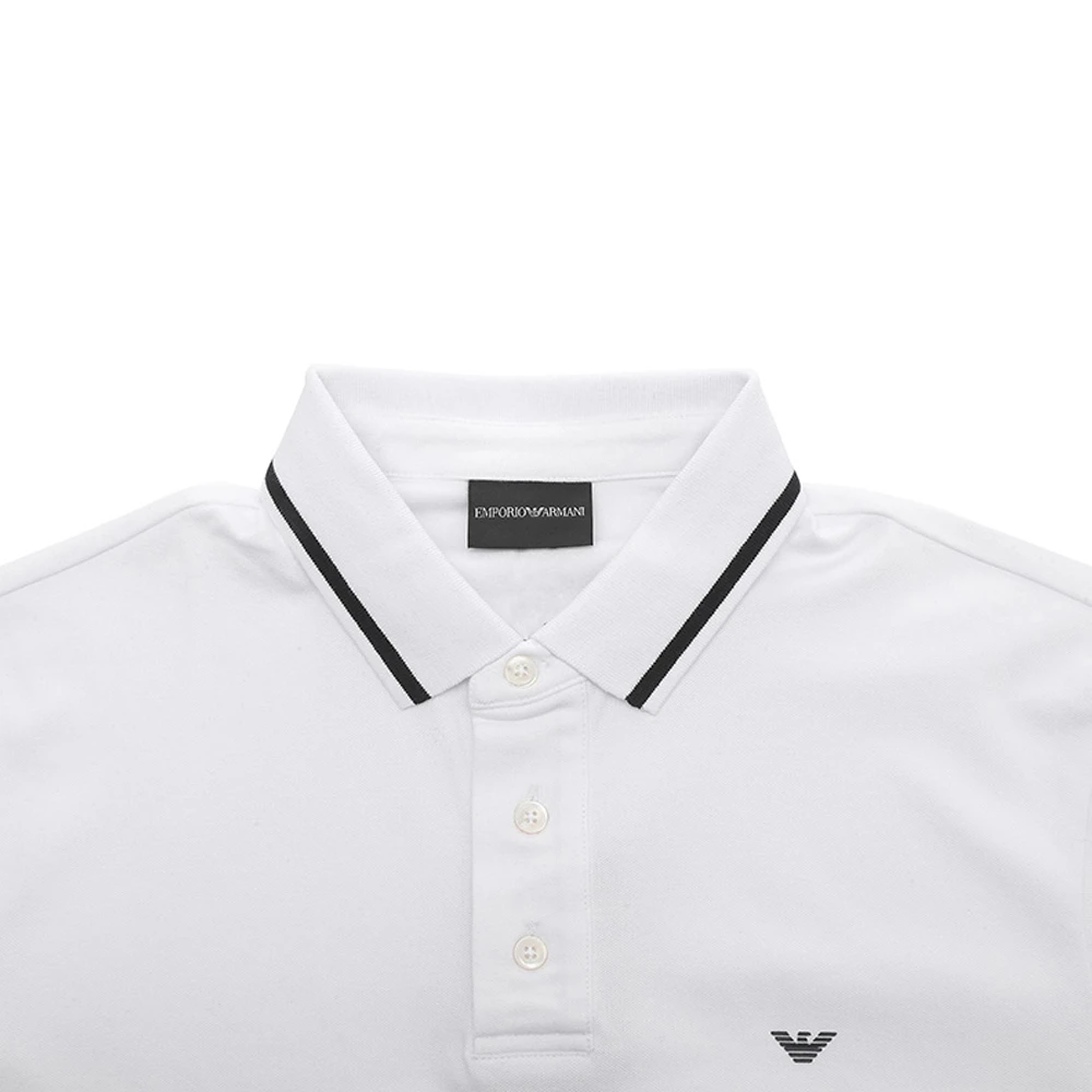 EMPORIO ARMANI 安普里奥·阿玛尼 鹰标logo休闲Polo衫白色短袖男士T恤 3L1FAE-1JPTZ-0154 商品