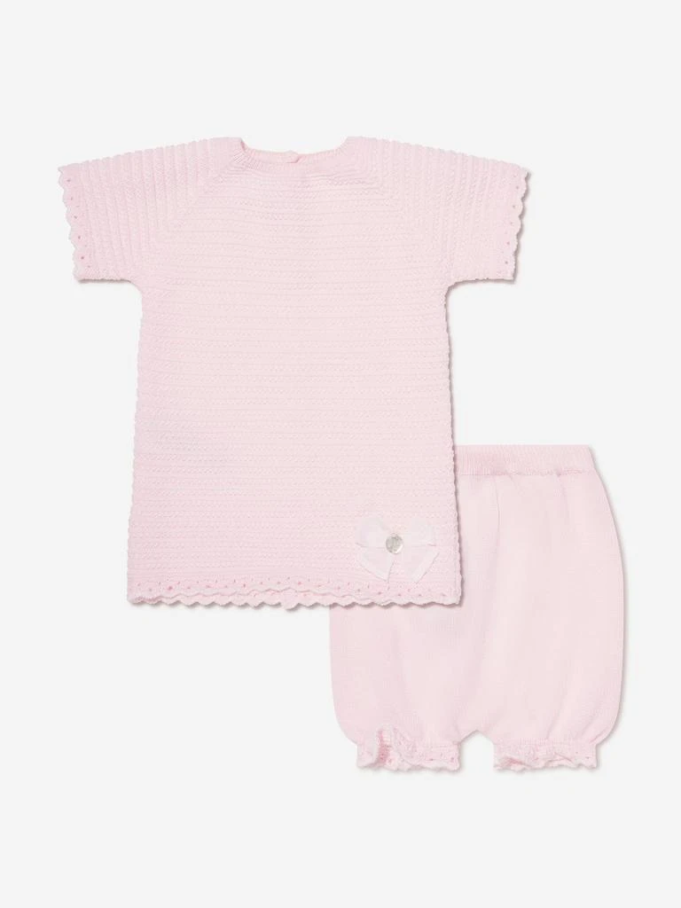 商品Paz Rodriguez|Paz Rodriguez Baby Girls Sweater And Bloomers Set in Pink,价格¥248,第1张图片