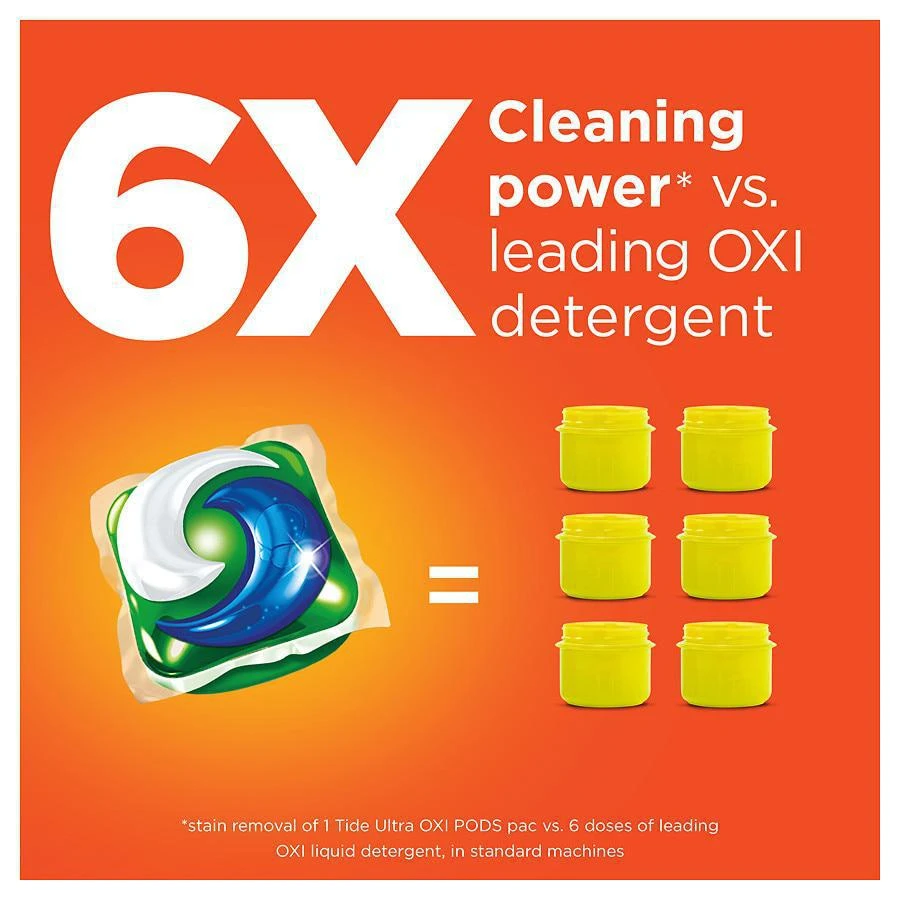 商品Tide|Pods Liquid Laundry Detergent  Pacs,  4-in-1 Ultra Oxi,价格¥41,第3张图片详细描述