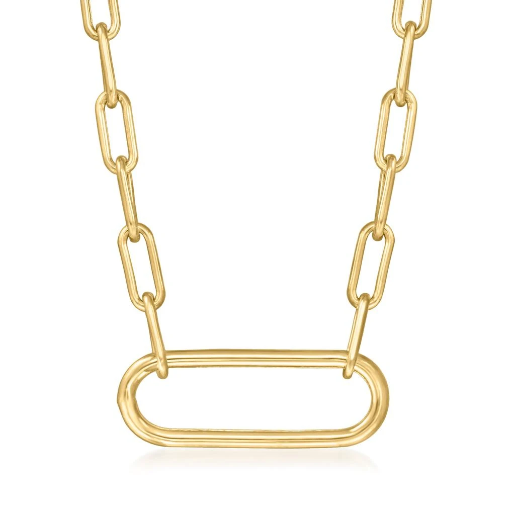 商品Canaria Fine Jewelry|Canaria 10kt Yellow Gold Large Paper Clip Link Necklace,价格¥2081,第1张图片