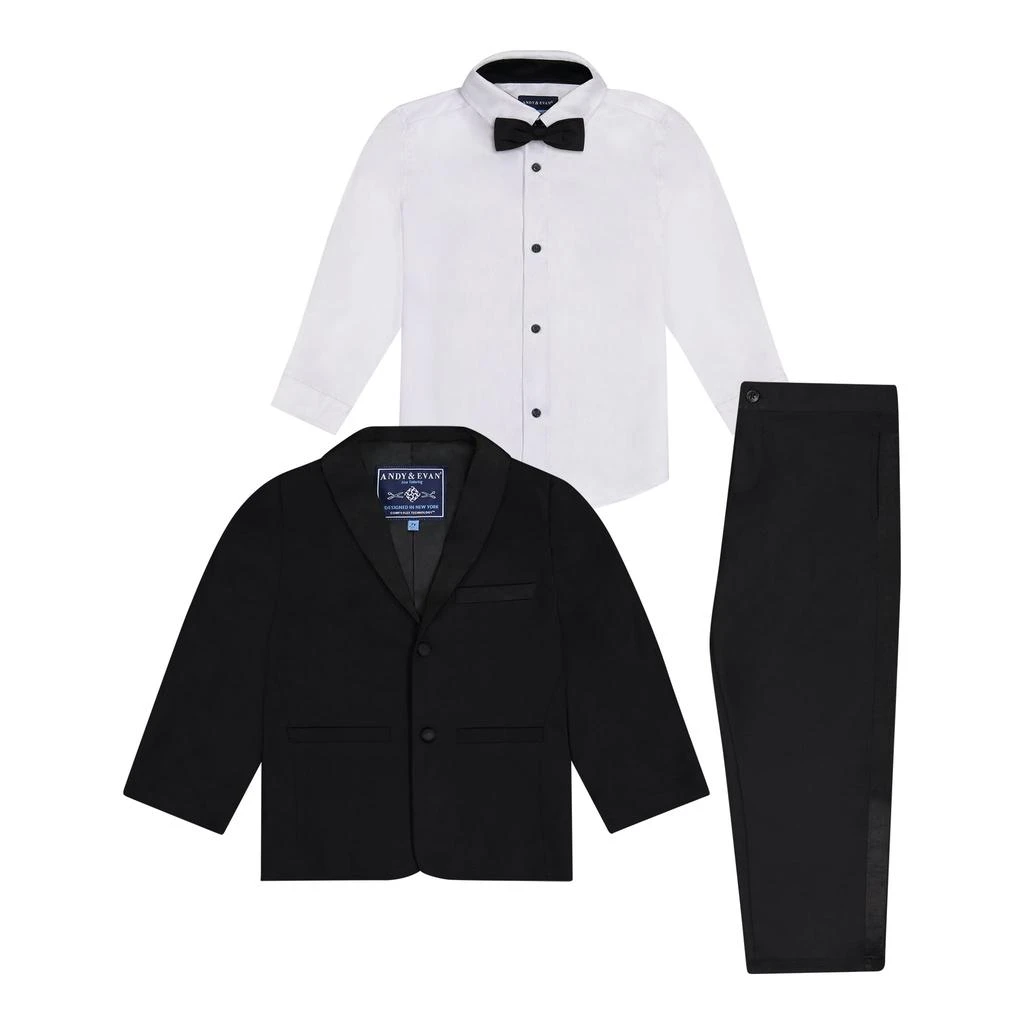 商品Andy & Evan|Boys Button Down Blazer, Pants & Bowtie 4-Piece Tuxedo Set,价格¥231,第5张图片详细描述