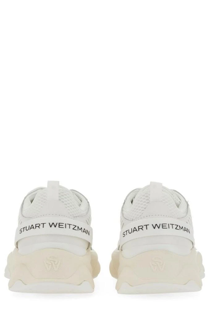 商品Stuart Weitzman|Stuart Weitzman Logo Patch Mesh Lace-Up Sneakers,价格¥1449,第4张图片详细描述