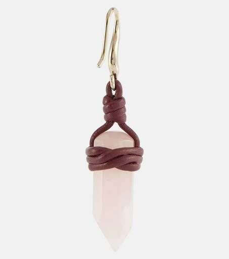 商品Chloé|Jemma leather and quartz earrings,价格¥2861,第5张图片详细描述