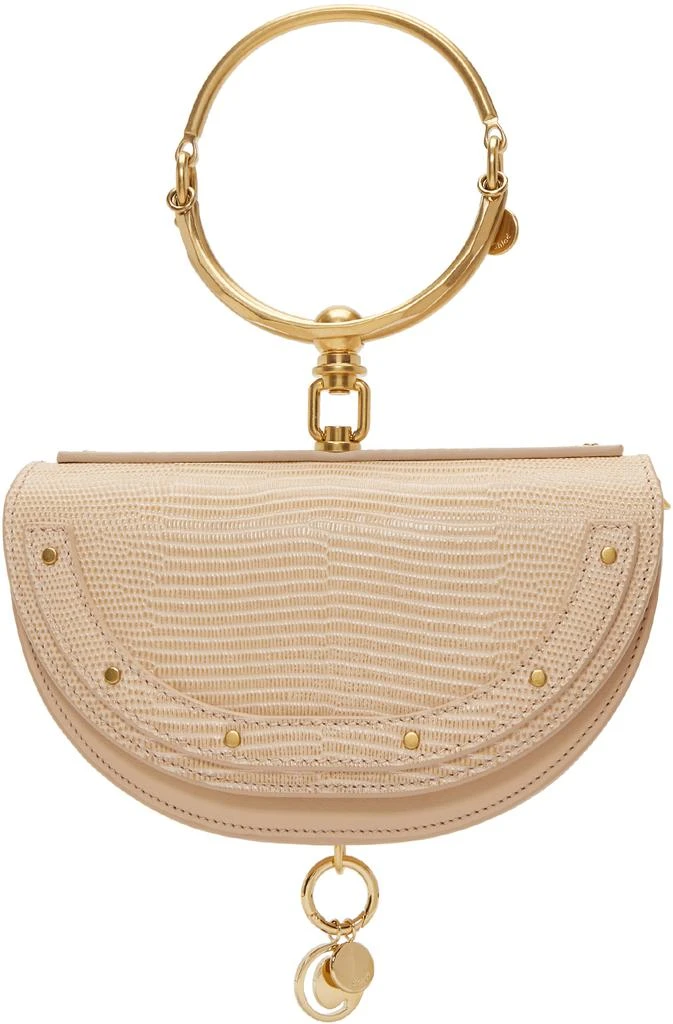 商品Chloé|Pink Lizard Nile Minaudière Bag,价格¥8211,第2张图片详细描述