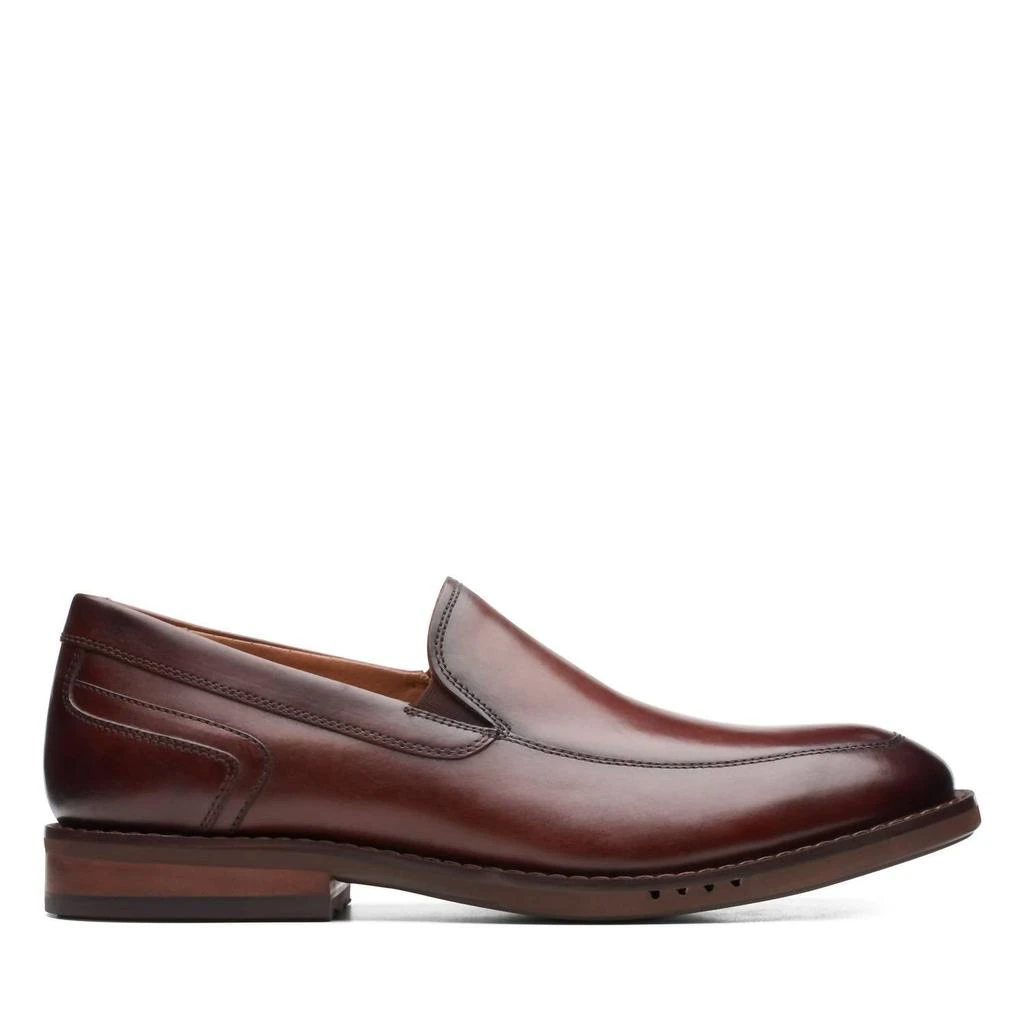 商品Clarks|Men's Un Hugh Step Shoes In Brown Leather,价格¥757,第1张图片