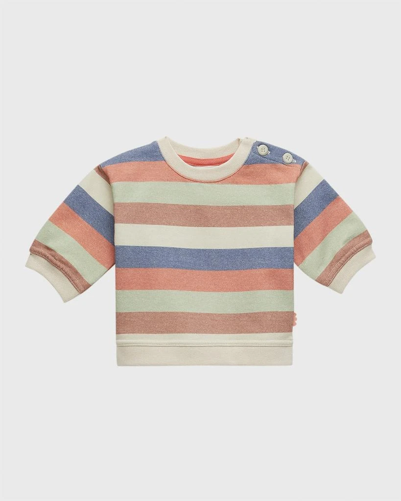 商品Mon Coeur|Baby Multicolor Striped Sweatshirt, Size 3M-24M,价格¥441,第1张图片