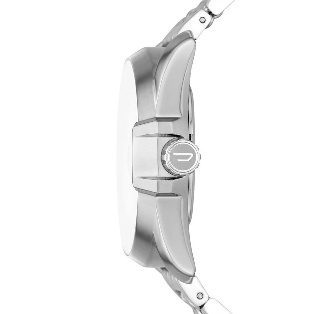 商品Diesel|Men's Silver-Tone Stainless Steel Bracelet Watch, 44mm,价格¥683,第2张图片详细描述