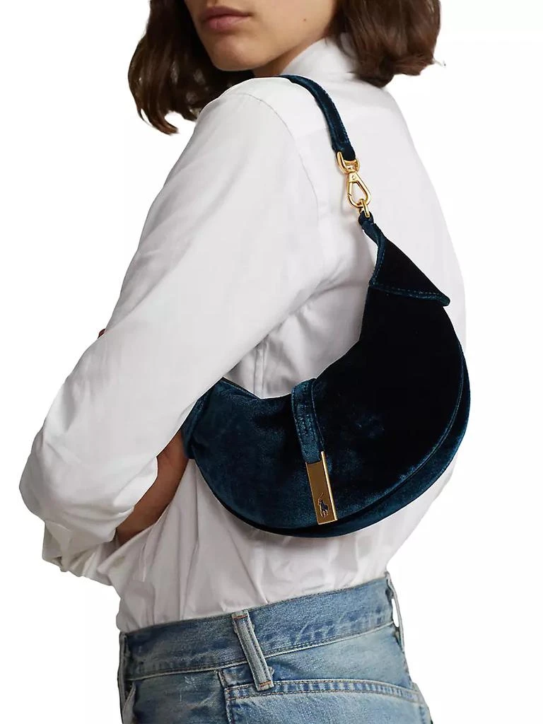 商品Ralph Lauren|Mini Polo ID Velvet Shoulder Bag,价格¥3732,第2张图片详细描述