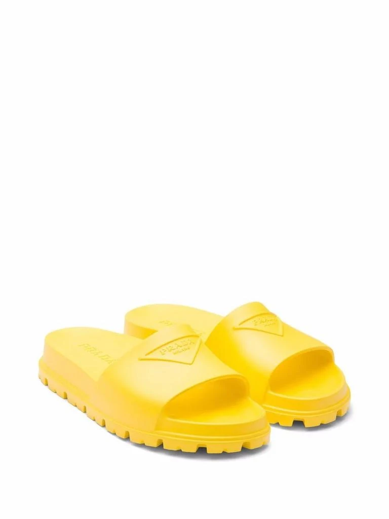 商品Prada|Prada men's black polyurethane sandals,价格¥2957,第4张图片详细描述