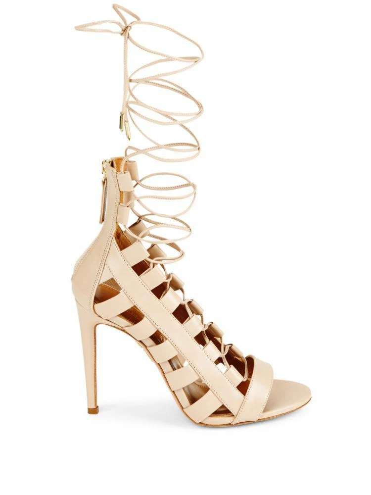商品Aquazzura|Leather Stiletto Pumps,价格¥1183,第5张图片详细描述