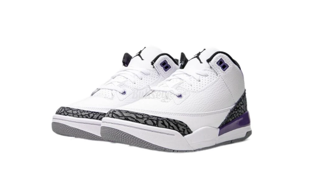 商品NIKE|Air Jordan 3 Retro "Dark Iris" Pre-School,价格¥1060,第2张图片详细描述
