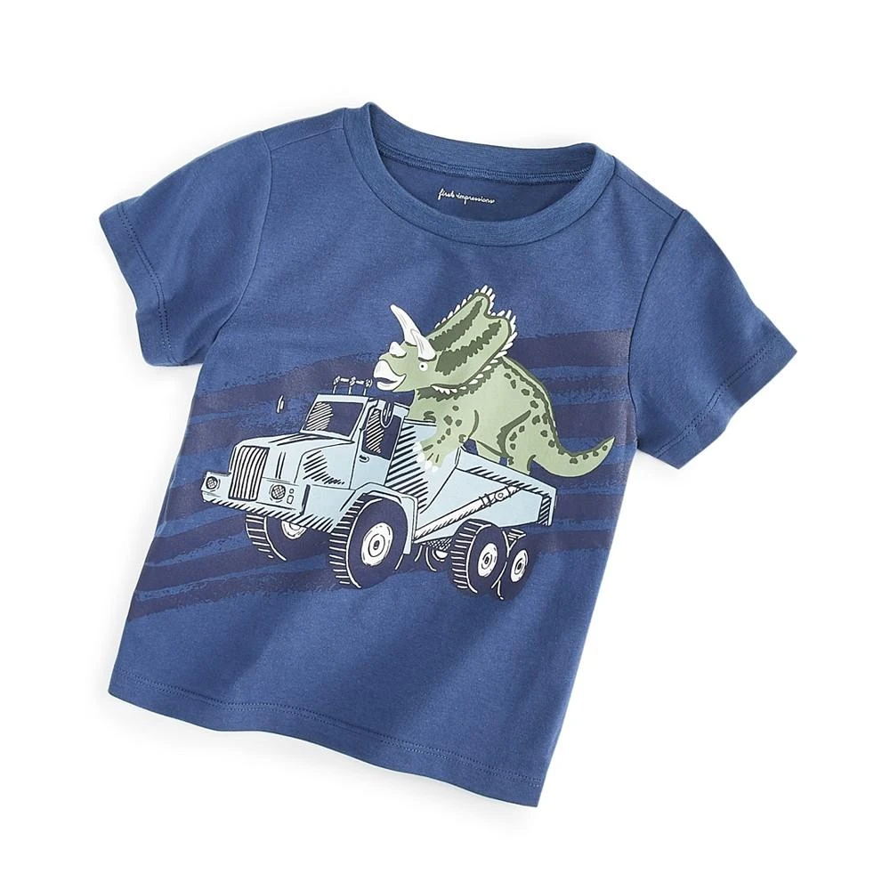 商品First Impressions|Baby Boys Triceratops Truck T Shirt, Created for Macy's,价格¥38,第1张图片