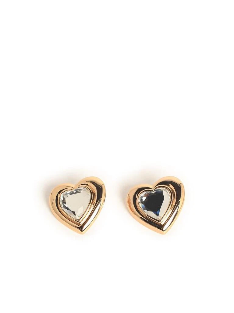 商品Self Portrait|Self-Portrait Cuore' Gold-Plated Brass Earrings,价格¥1464,第1张图片