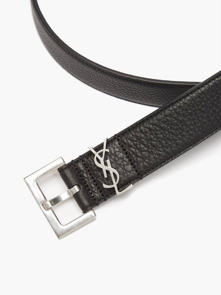 商品Yves Saint Laurent|YSL-plaque grained-leather belt,价格¥3144,第4张图片详细描述