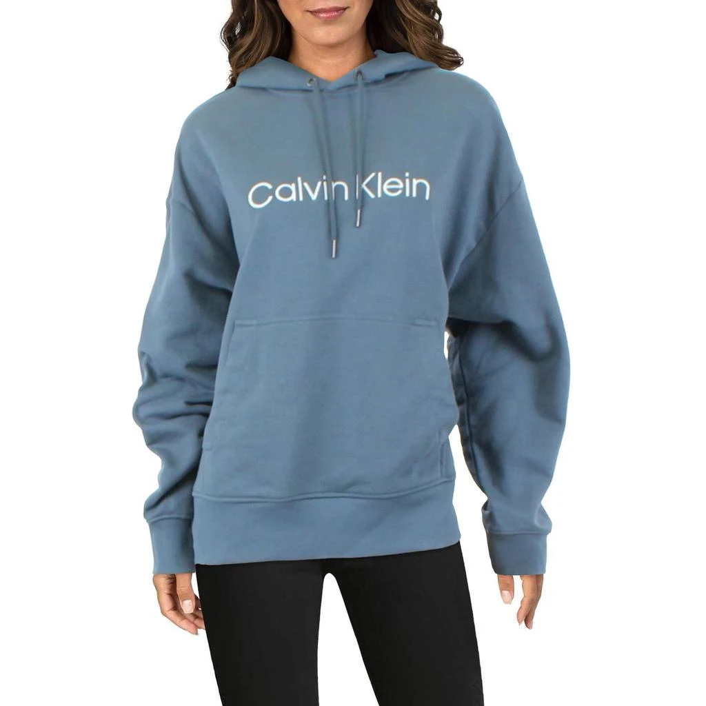 商品Calvin Klein|Calvin Klein Mens French Terry Signature Pullover Hooded Sweatshirt,价格¥214,第1张图片