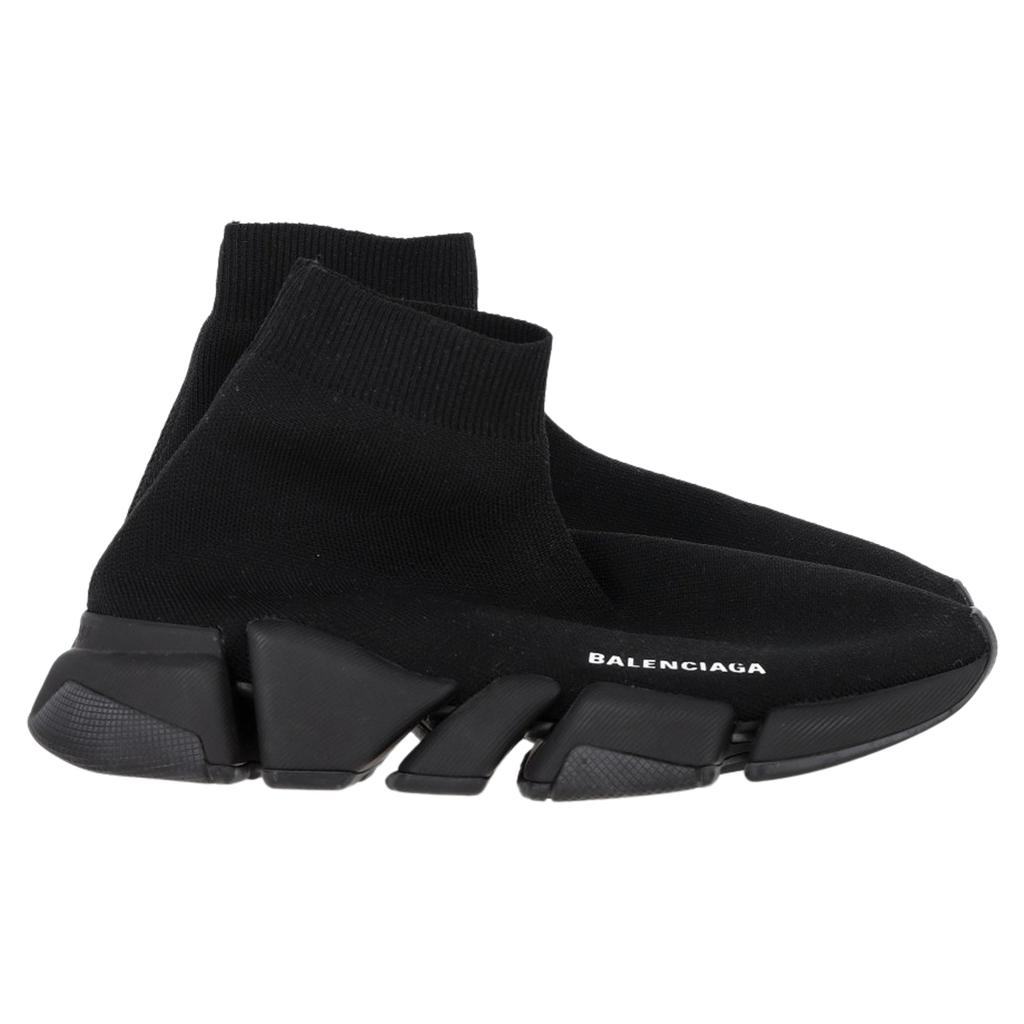 Balenciaga Speed 2.0 Knit Sneakers In Black Polyester