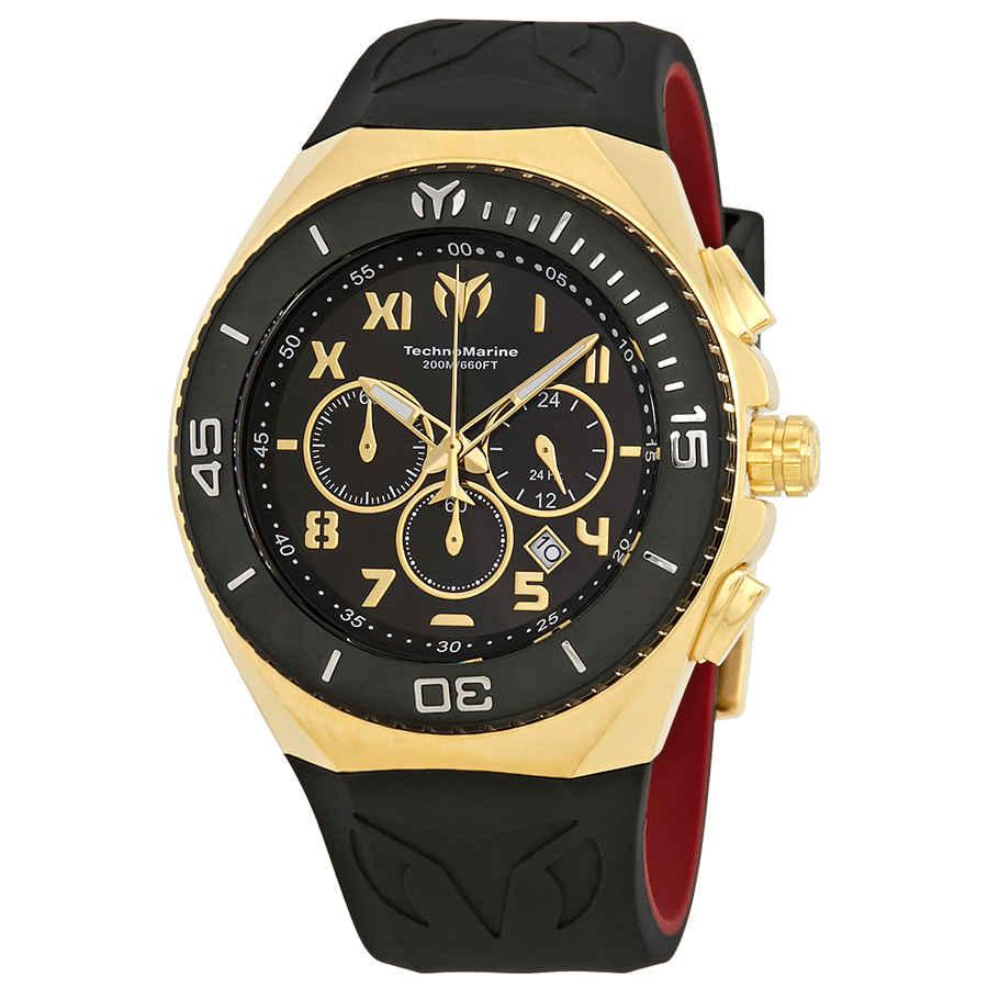 Ocean Manta Black Dial Mens Chronograph Watch215066商品第1张图片规格展示