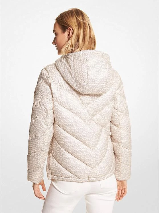 商品Michael Kors|Logo Quilted Ciré Packable Puffer Jacket,价格¥599,第2张图片详细描述