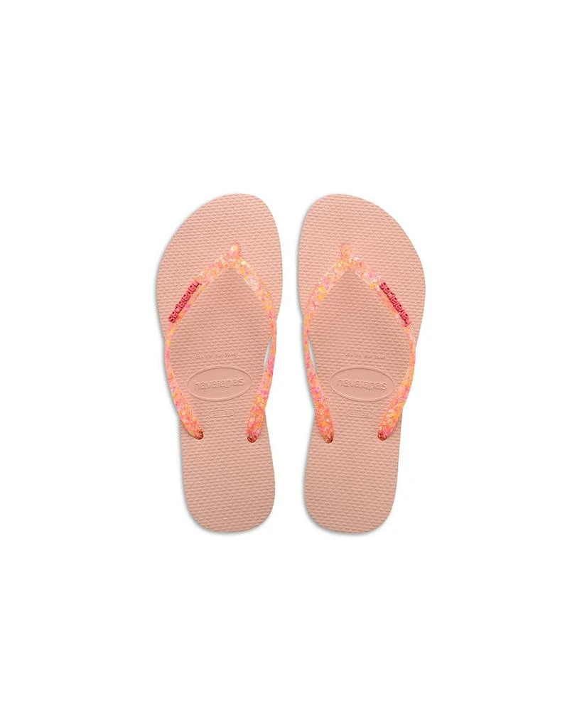 商品Havaianas|Girls' Slim Logo Metallic Flip Flops - Toddler, Little Kid,价格¥225,第1张图片