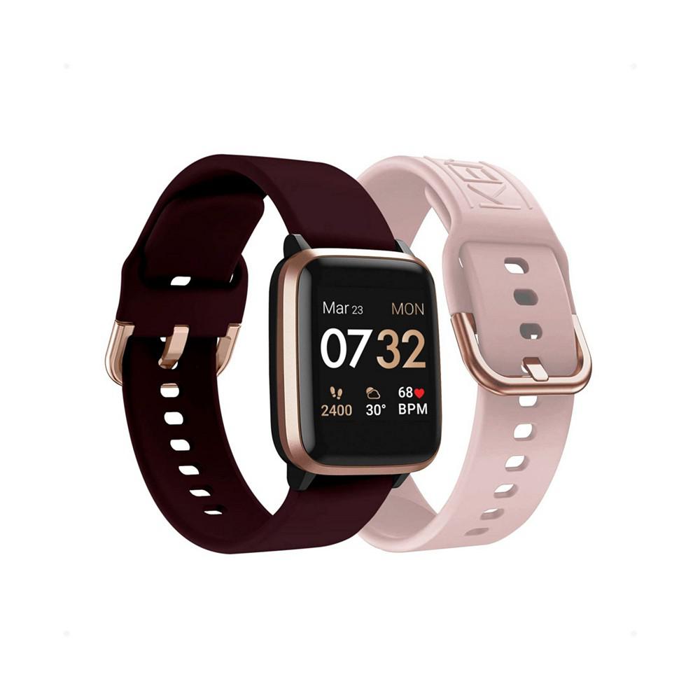 Women's Merlot and Blush Straps Smart Watch Set 36mm商品第2张图片规格展示