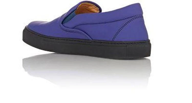 商品Barneys New York|Rubberized Leather Slip-On Sneakers,价格¥1035,第3张图片详细描述