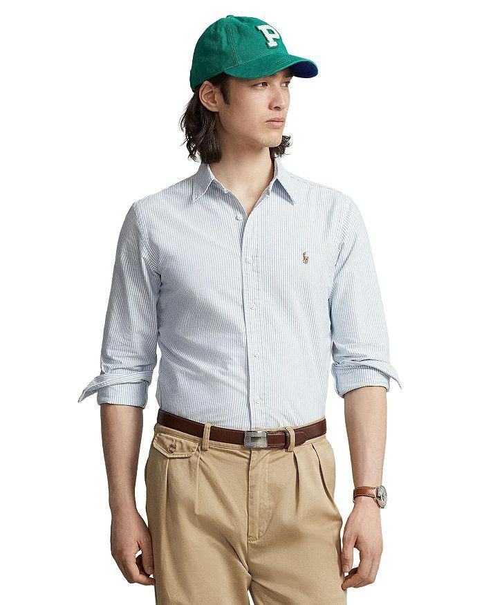 商品Ralph Lauren|Classic Fit Long Sleeve Striped Cotton Oxford Button Down Shirt,价格¥943,第3张图片详细描述