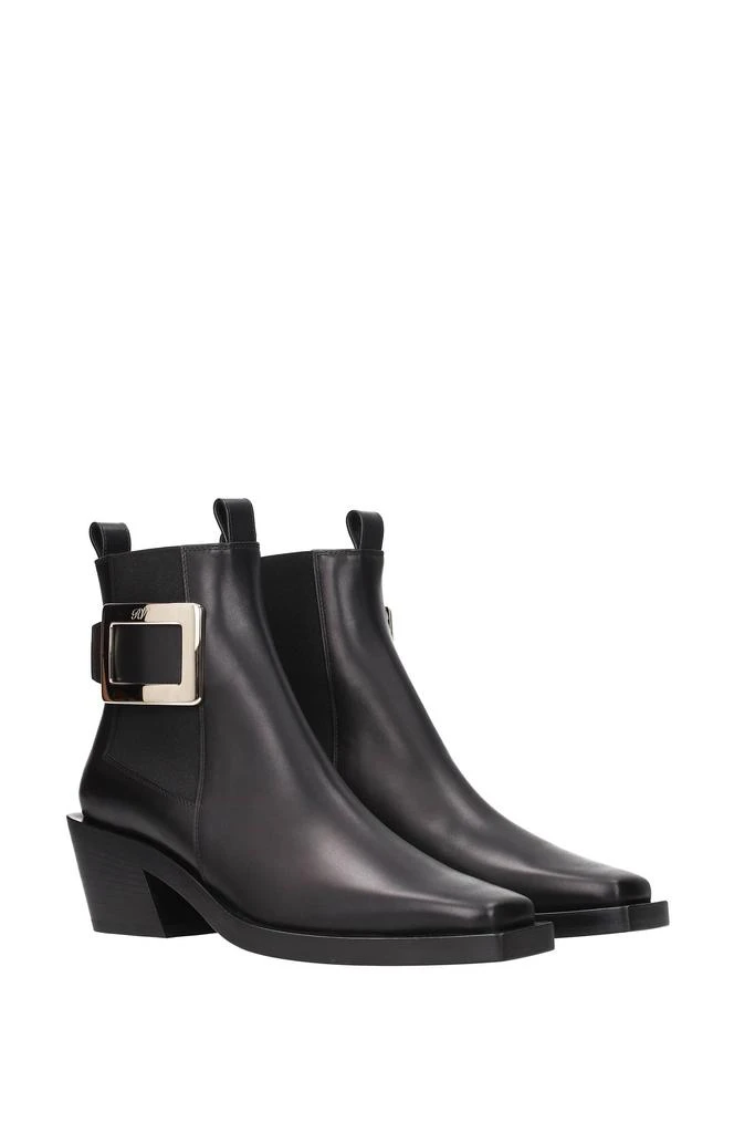 商品Roger Vivier|Ankle boots Leather Black,价格¥3838,第2张图片详细描述