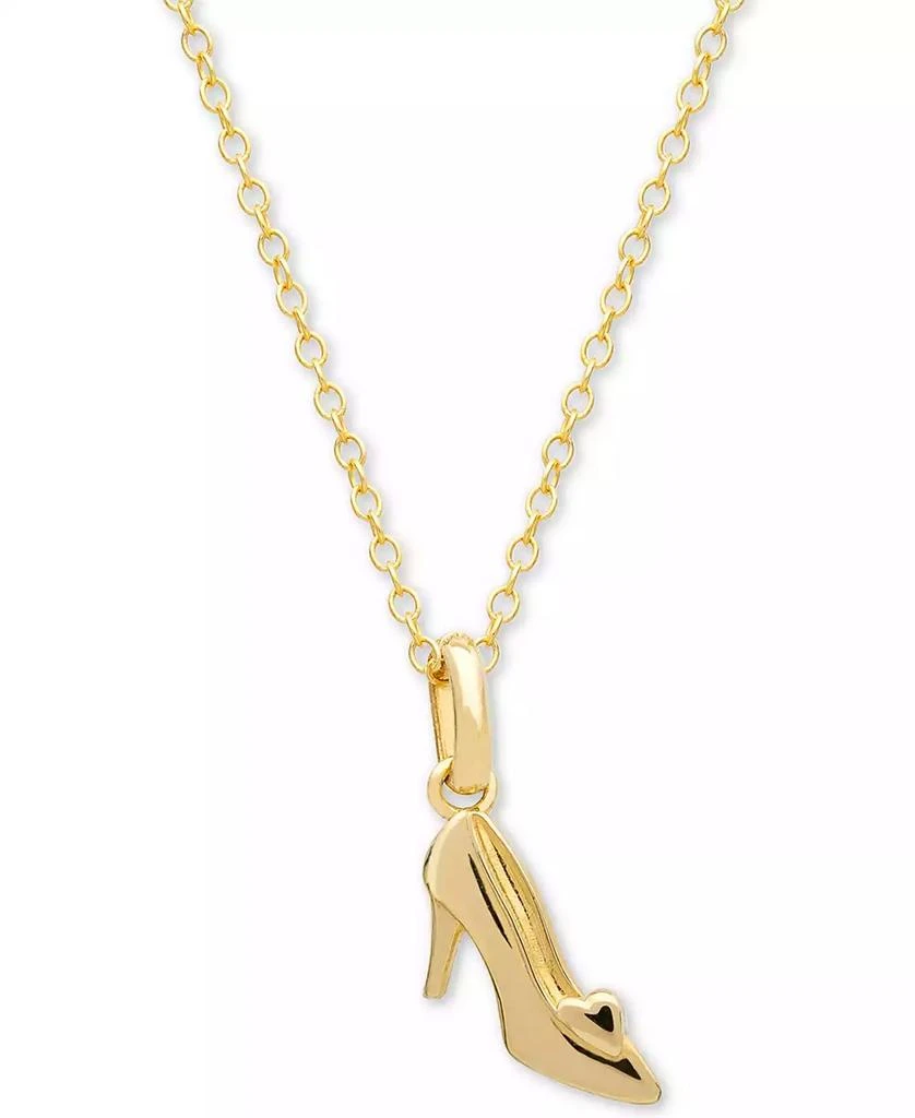 商品Disney|Children's Cinderella Slipper 15" Pendant Necklace in 14k Gold,价格¥3434,第1张图片