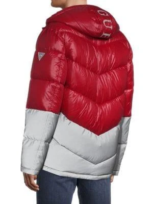 商品GUESS|Colorblock Puffer Jacket,价格¥451,第3张图片详细描述