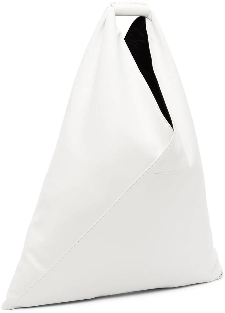 商品MAISON MARGIELA|White Faux-Leather Triangle Tote,价格¥2540,第3张图片详细描述