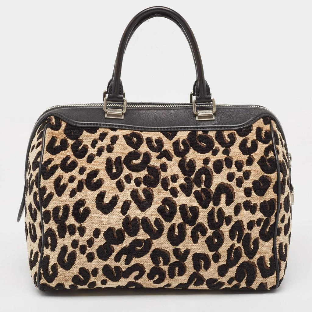 商品[二手商品] Louis Vuitton|Louis Vuitton Beige/Black Leopard Print Jacquard Velvet Stephen Sprouse Speedy Bag,价格¥9679,第4张图片详细描述