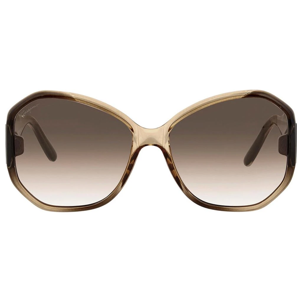 商品Salvatore Ferragamo|Salvatore Ferragamo Women's Sunglasses - Brown Gradient Lens Butterfly | SF942S 326,价格¥543,第2张图片详细描述