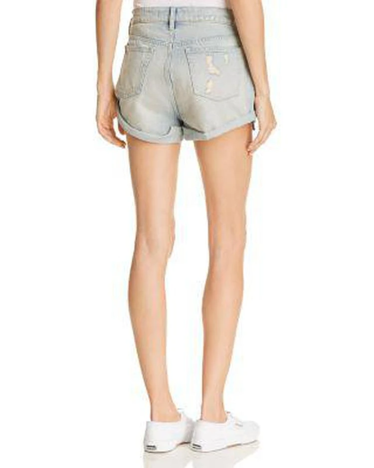 商品Alexander Wang|Hike Cuffed Denim Shorts in Vintage Bleach,价格¥552,第3张图片详细描述
