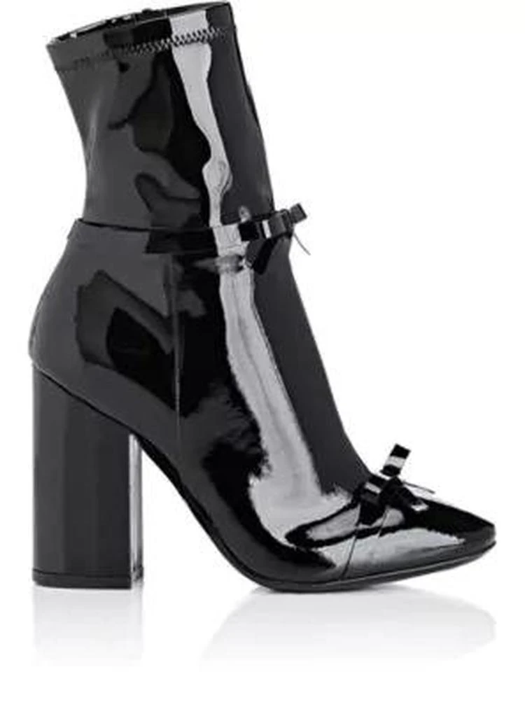 商品PHILOSOPHY di LORENZO SERAFINI|Bow-Embellished Patent Leather Ankle Boots,价格¥3938,第1张图片