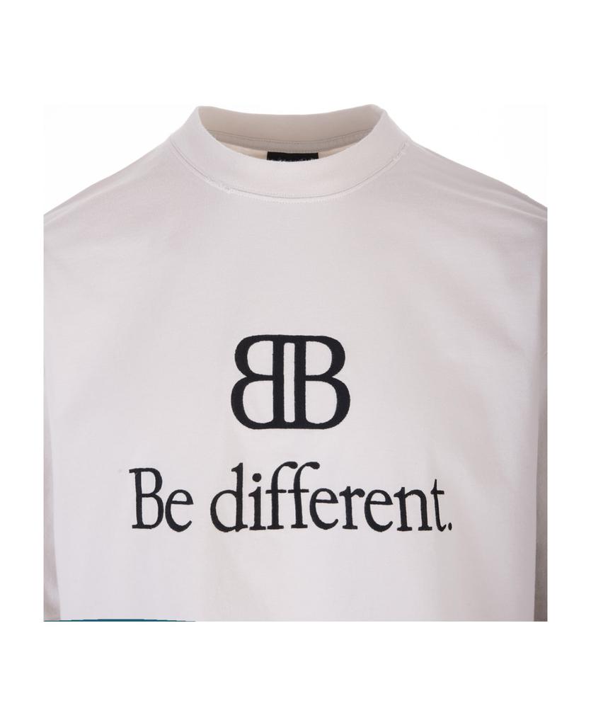 Man Bb Be Different Large Fit T-shirt In Ecru'商品第3张图片规格展示