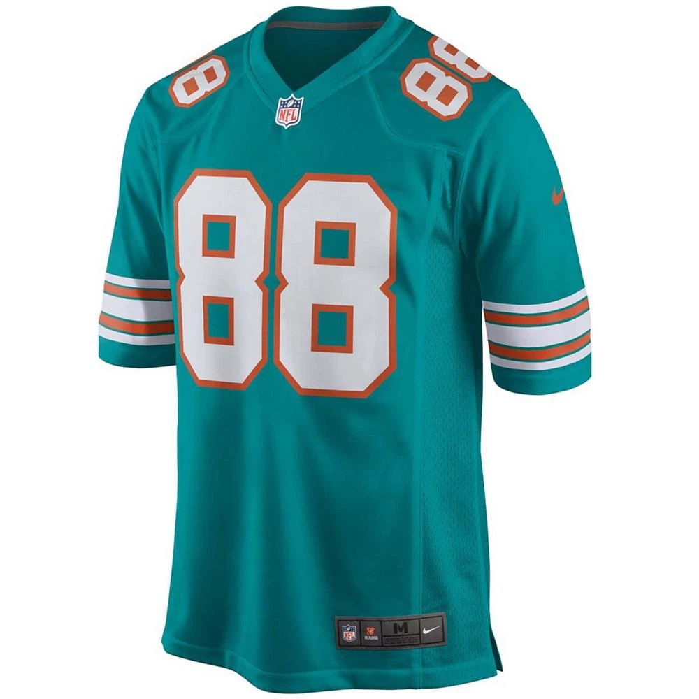商品NIKE|Men's Mike Gesicki Aqua Miami Dolphins Alternate Game Jersey,价格¥964,第2张图片详细描述