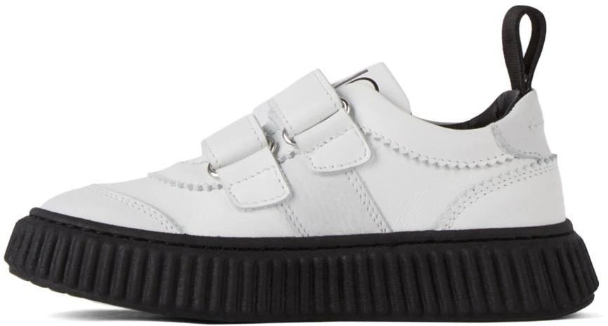 商品MAISON MARGIELA|Kids White Velcro Low Sneakers,价格¥608,第3张图片详细描述