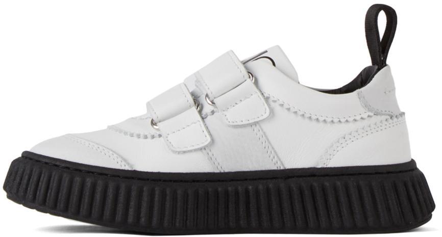 商品MAISON MARGIELA|Kids White Velcro Low Sneakers,价格¥1390,第5张图片详细描述