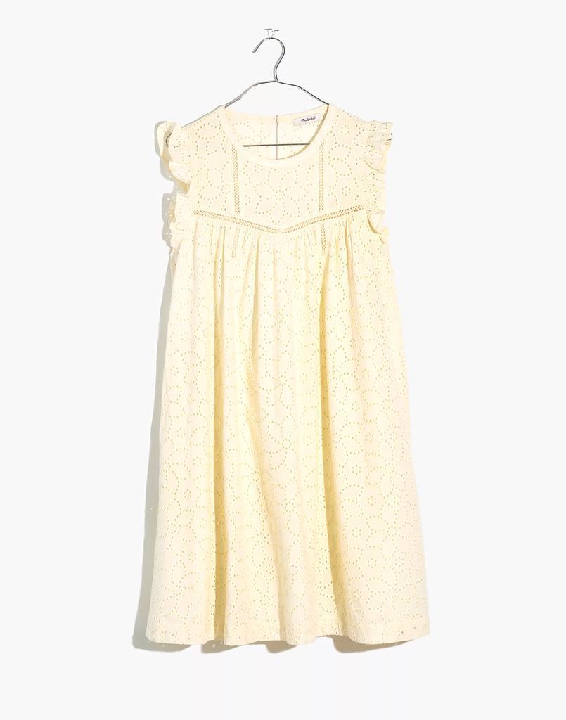 商品Madewell|Eyelet Ruffle-Sleeve Mini Dress,价格¥224,第7张图片详细描述