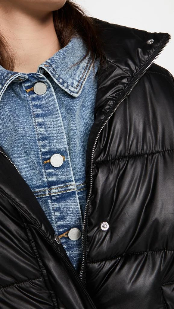 商品Blank Denim|BLANKNYC Run The Show 尼龙 & 牛仔布羽绒服,价格¥665,第5张图片详细描述