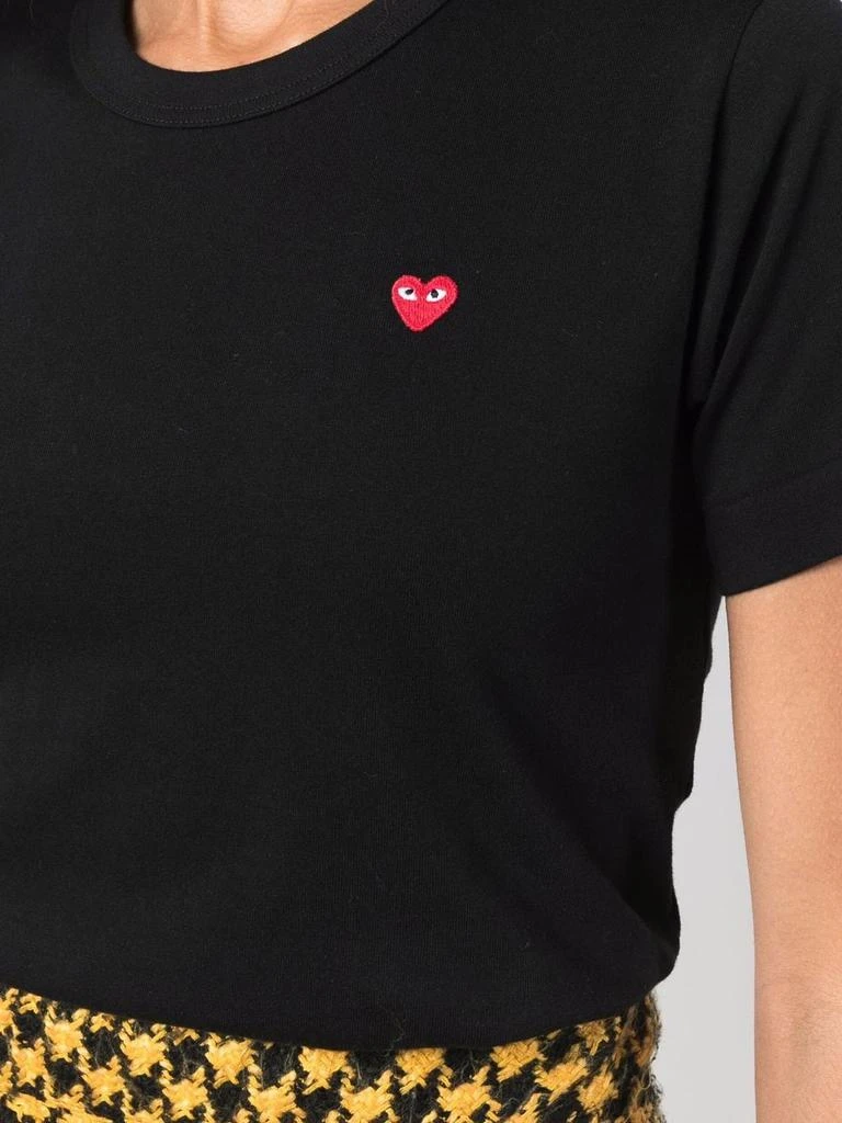 商品Comme des Garcons|COMME DES GARCONS PLAY - Cotton Heart Logo-patch T-shirt,价格¥577,第3张图片详细描述