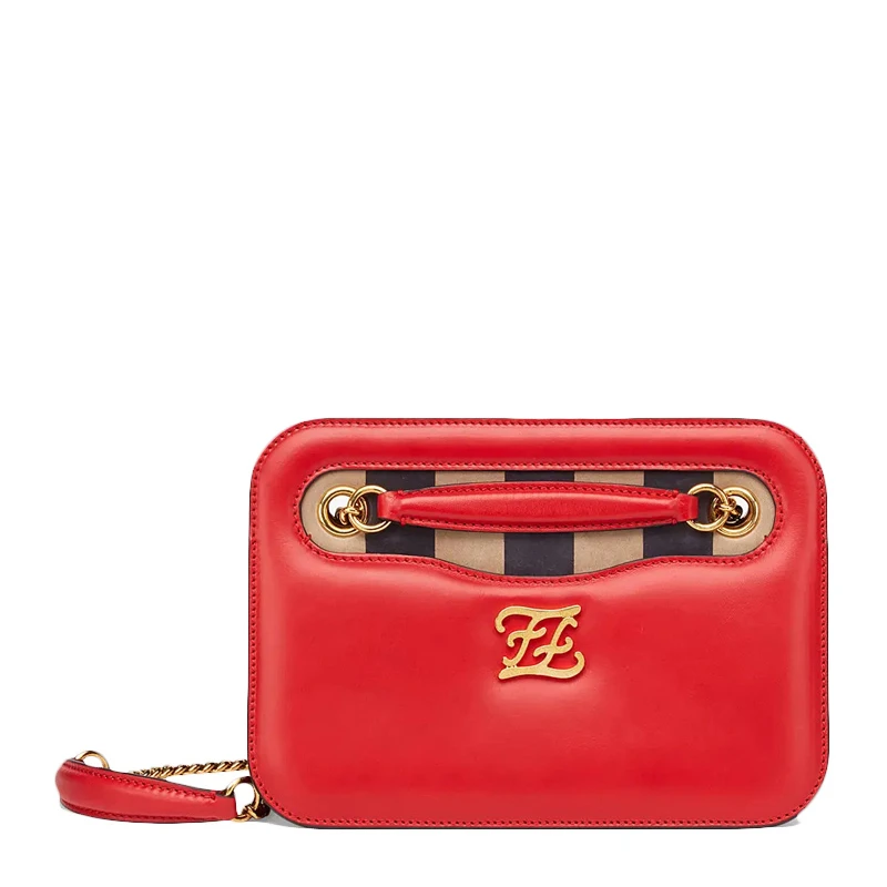 商品[国内直发] Fendi|Fendi 芬迪 女士红色正反“F”图案链条包 8BT318-AAFG-F19TS,价格¥9105,第1张图片