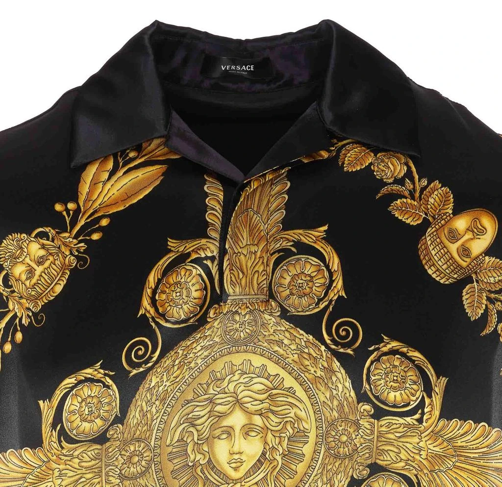 商品Versace|Versace Baroque Printed Color-Block Polo Shirt,价格¥4262,第4张图片详细描述