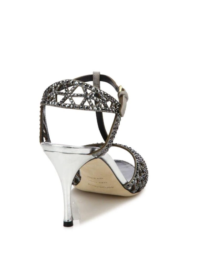 商品Sergio Rossi|Tresor Embellished T-Strap Sandals,价格¥3791,第2张图片详细描述