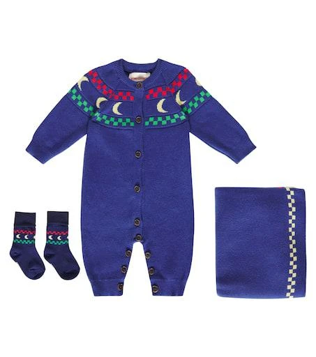 商品BOBO CHOSES|Baby Beneath The Moon onesie, socks, and blanket set,价格¥1613,第1张图片