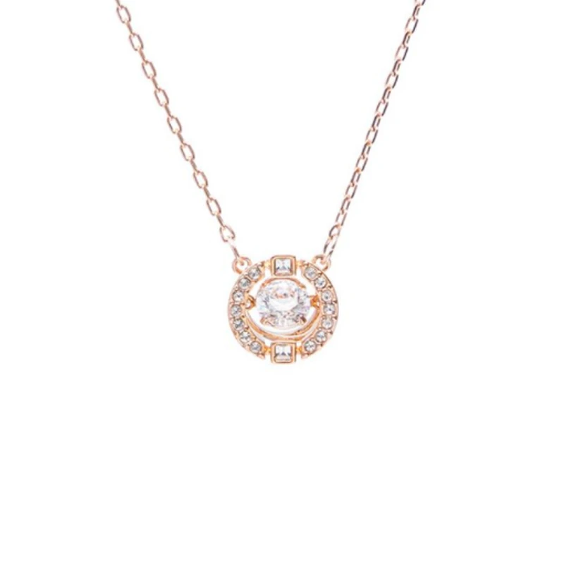 SWAROVSKI 施华洛世奇 跳动的心 SPARKLING DANCE 项链 玫瑰金色 5272364 七夕情人节礼物 送女友  商品