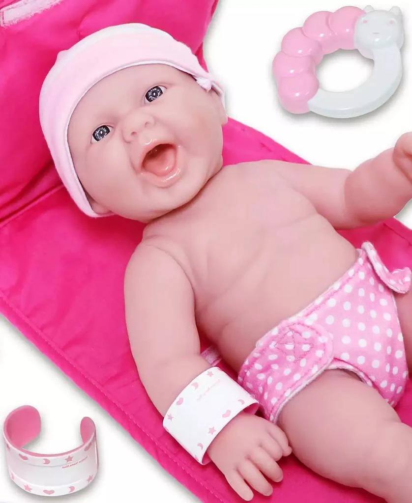 商品JC TOYS|La Newborn 13" Smiling Baby Doll 10 Pcs Diaper Bag Gift Set,价格¥225,第2张图片详细描述